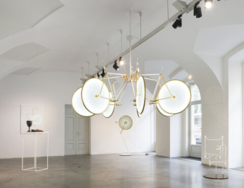 Bicycle Chandelier Armstrong in gallery
