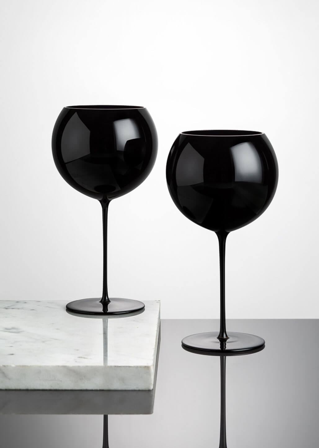 Black Bubbles wine glasses