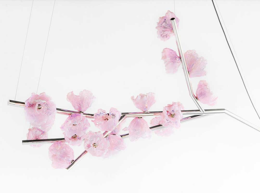 Cherry Twig lighting sculpture