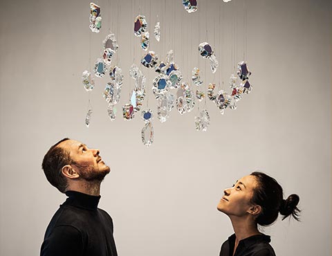 snowflakes Chandelier by Lukas Houdek and Yulin Huang